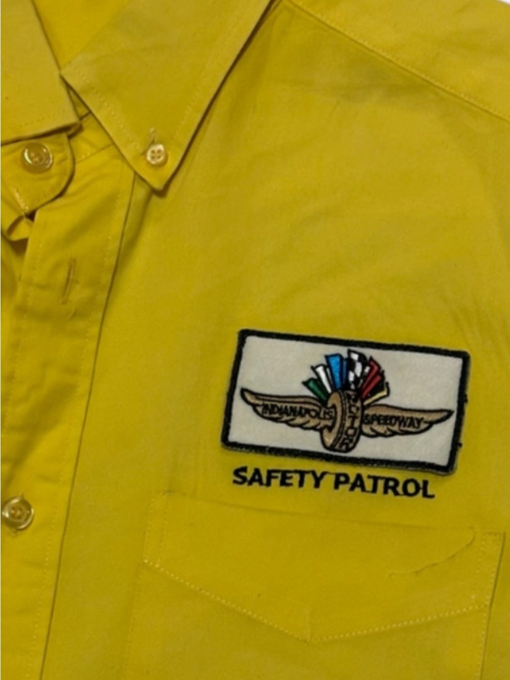 Indianapolis Motor Speedway Safety Patrol Short-Sleeve Work Shirt - Yellow 2XL